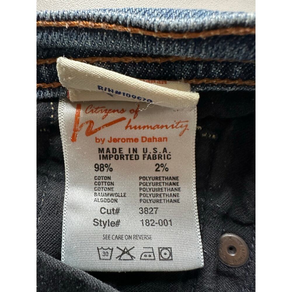 Citizens of Humanity Sz 27 Ava #182 Low Rise Straight Stretch Actual 28x28.5 - Picture 5 of 16